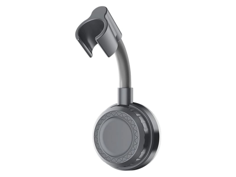  Support pommeau de douche ventouse rotative 360° sans perçage, chromé, pour camping-car et carrelage, drainage optimisé  - Conforama A