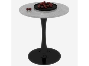 Table basse rond(e) coloris bicolore OKWISH  - 70 cmx70 cm