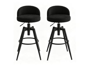 tabouret de bar assise réglable en hauteur    - noir hauteur d'assise 67 cm vendu Par paire