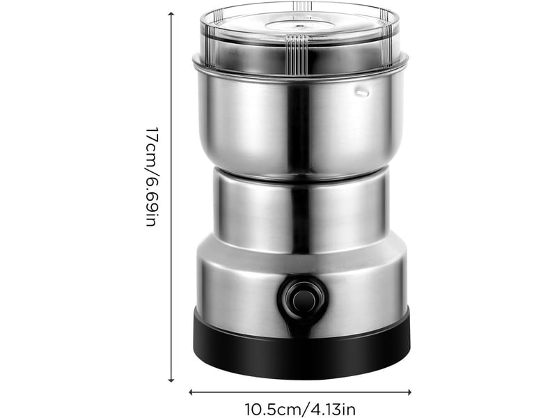  Moulin à grains, multifonctionnel, moulin à grains 150 w, moulin en acier inoxydable, petit récipient en poudre de café, broyeur domestique  - Conforama B