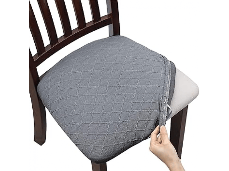  Housse de chaise - gris clair, 1 pièce housses de chaise élastiques en jacquard gaufré, adaptées aux restaurants, bureaux, hôtels, mariages et autres lieux XLH-ZLS-009266ZLS - Conforama A