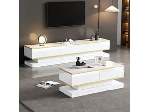 Meuble tv coloris blanc <strong></strong> <strong></strong>