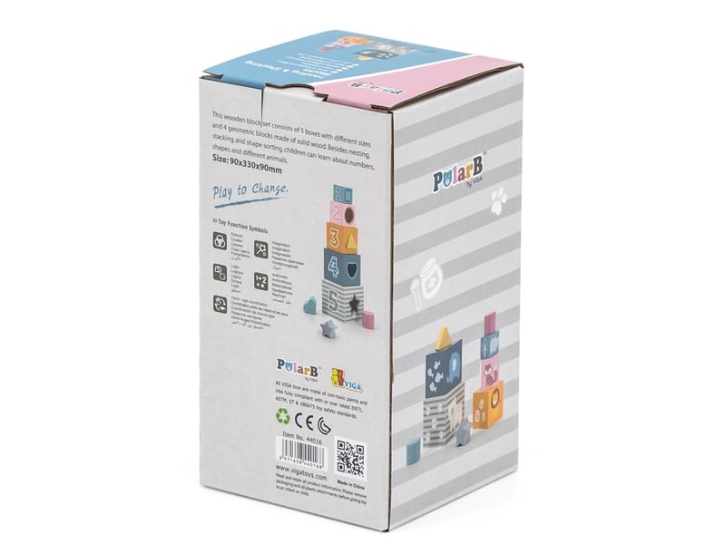  Pyramide d'éveil viga 44016 polarb - gobelets à empiler et trieur 6971608440168 - Conforama D