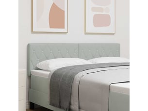 Tete de lit A poser largeur 144 cm <strong></strong> <strong></strong> argenté