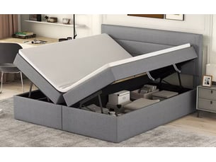 Lit coffre 140x200 cm <strong>HAUSS SPOLE</strong>  <strong></strong> coloris gris