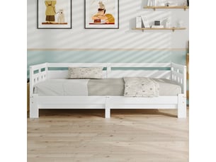 Lit extensible 90x200 cm <strong>RAUMIO</strong> <strong></strong> coloris blanc
