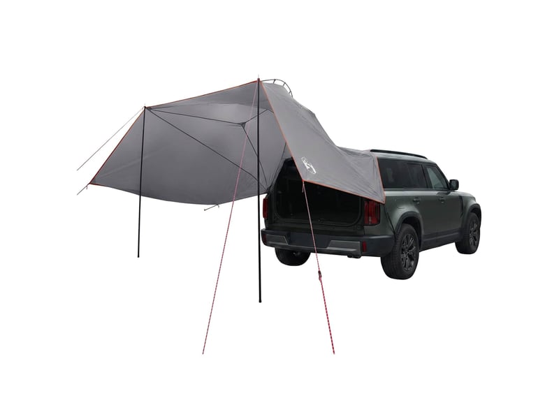  Tente voiture pour camping gris et orange 350x250 cm polyester et acier  - Conforama A