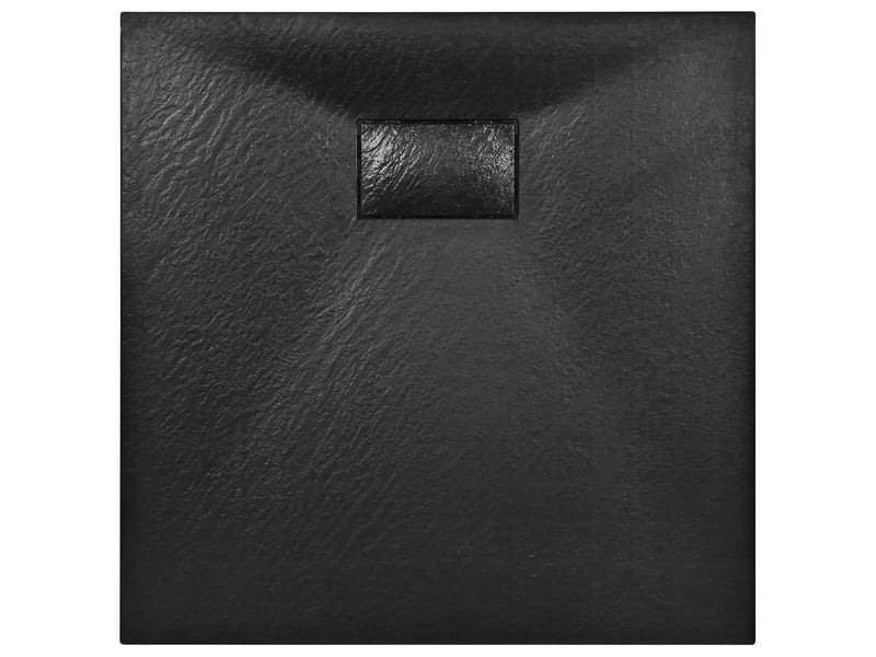  Bac de douche receveur de douche rectangulaire salle de bain maison intérieur trou de drain standard de 9 cm smc 80 x 80 cm noir 02_0003454  - Conforama D