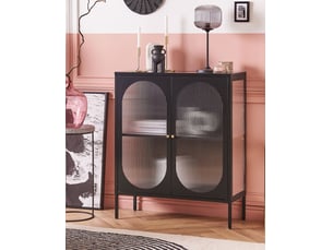 Vitrine coloris noir    - 35 cmx111 cm