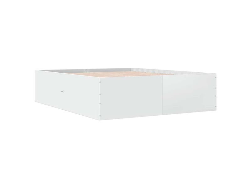  Lit double- lit adulte -  cadre de lit sans matelas blanc 150x200 cm  - Conforama B