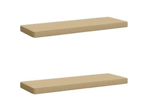 Lot de 2 coussins de banc, coussins d'assise vught 100 % polyester beige cf57786