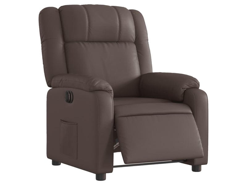  Fauteuil inclinable électrique, fauteuil relax salon marron similicuir shl27573  - Conforama C