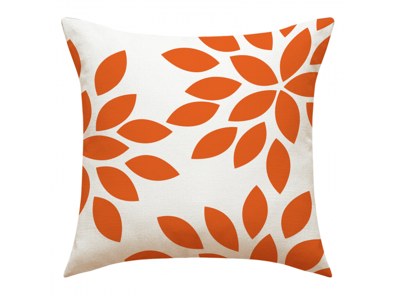  Lot de 4 housse de coussin - lot de 4 orange 45 x 45 cm d'oreiller taies d'oreiller décoratives pour la en plein air d'oreiller en  - Conforama D