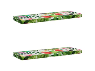 Lot de 2 coussins de banc, coussins d'assise vught 100 % polyester cf57718
