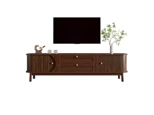 Meuble tv coloris marron 170 cm OKWISH  