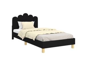 Lit simple 80x200 cm coloris noir