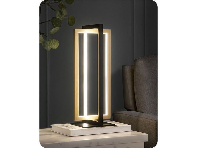  Lampe de table led tactile noire et or eh2023c 750 lm 3 temp 18 w 370618_AAAYP05884_6_DROPFR - Conforama A