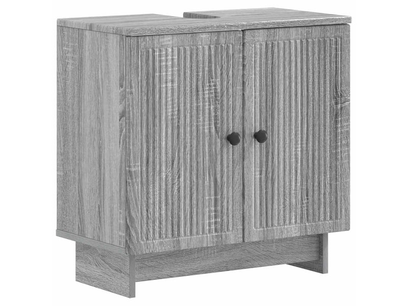  Ensemble de meuble de salle de bain 3 pièces ede sonoma gris cf63428  - Conforama D