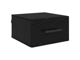 Table de chevet chambre, cabinet de chevet 35x35x20cm bois d'ingénierie chêne noir shl8821