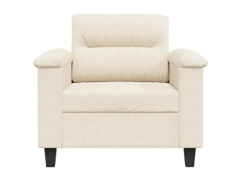 Fauteuil de canapé, chaise de canapé beige 60 cm tissu microfibre cf22425  - Conforama D