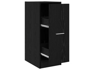 Meuble de rangemenrt, cabinet de pharmacie chêne noir 30 x 41 x 77.5 cm
