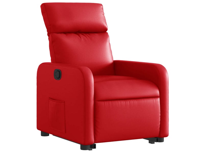  Fauteuil inclinable, fauteuil relax salon rouge similicuir shl56820  - Conforama D