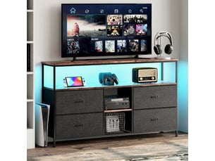 Meuble tv coloris noir 108 cm <strong>BURSDANY</strong>  <strong></strong>