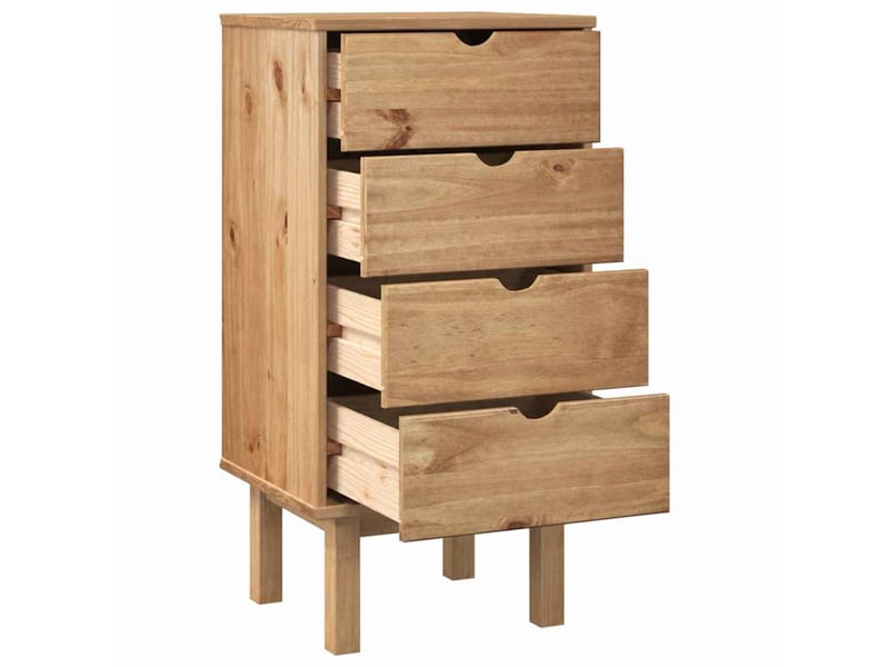  Commode, armoire à tiroirs bureau otta 45x39x90 cm bois de pin massif  - Conforama D
