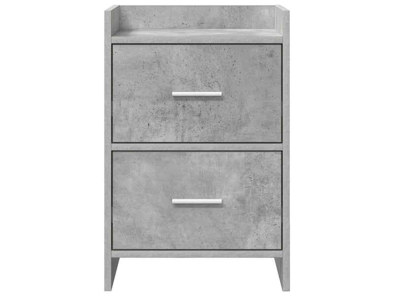  Tables de chevet - cabinet de chevet - table de nuit 2 pc gris béton 40 x 30 x 60 cm  - Conforama E