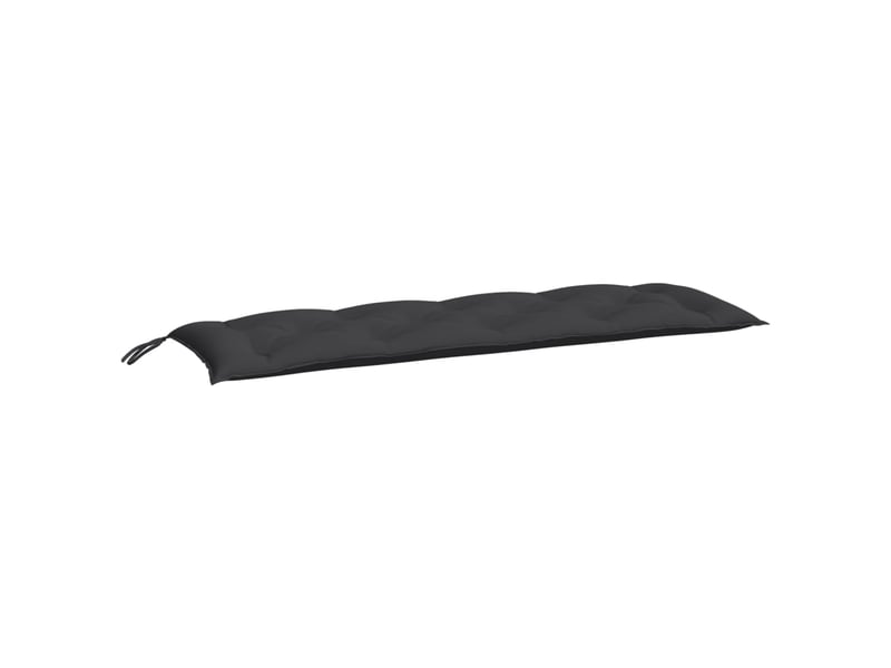  Coussin de banc de jardin, coussin d'assise noir 150x50x7 cm tissu oxford cf52778  - Conforama A