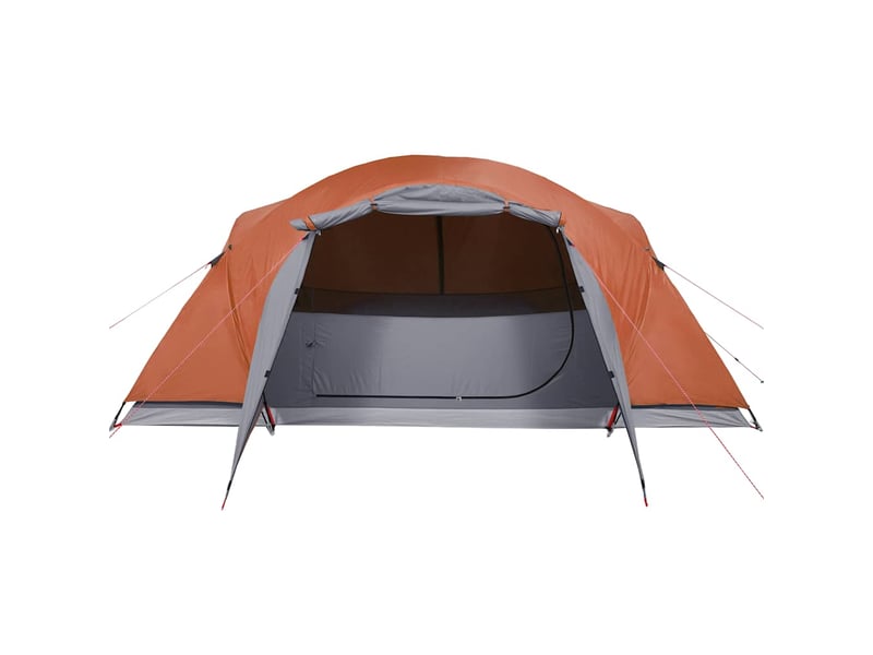  Tente de camping, tente familiale crossvent 8 personnes orange imperméable  - Conforama E