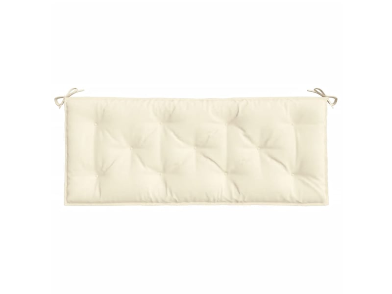  Lot de 2 coussins de banc de jardin, coussins d'assise blanc crème tissu oxford cf58635  - Conforama E