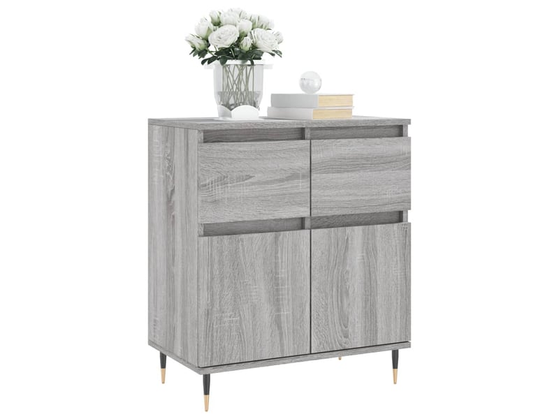 Buffet - bahut - meuble de rangement sonoma gris 60x35x70 cm bois d'ingénierie  - Conforama C
