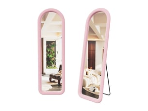 Miroir rectangulaire à poser coloris rose <strong>NAHILIMI</strong> <strong></strong> - 160 cm x 50 cm