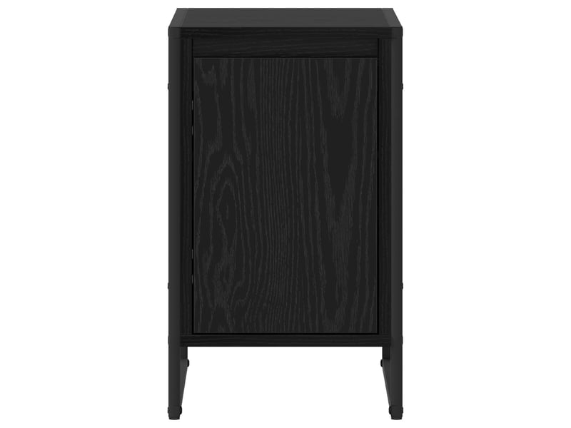  Table de chevet - cabinet de chevet - table de nuit chêne noir 39,5 x 30 x 50 cm bois d'ingénierie  - Conforama E
