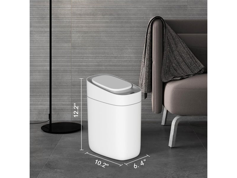  Poubelle automatique de salle de bain avec couvercle - 9 l avec détecteur de mouvement  - Conforama B