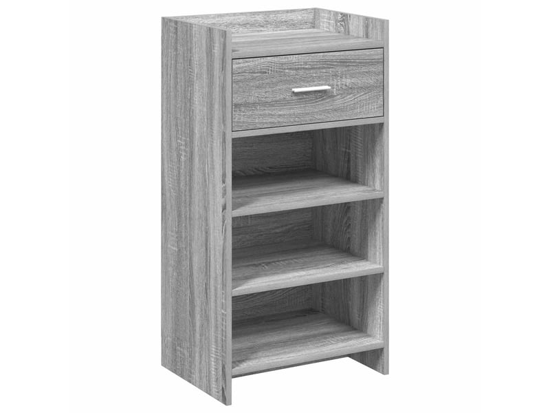  Meuble à chaussure, cabinet à chaussures avec tiroir sonoma gris 48x36x92 cm  - Conforama A