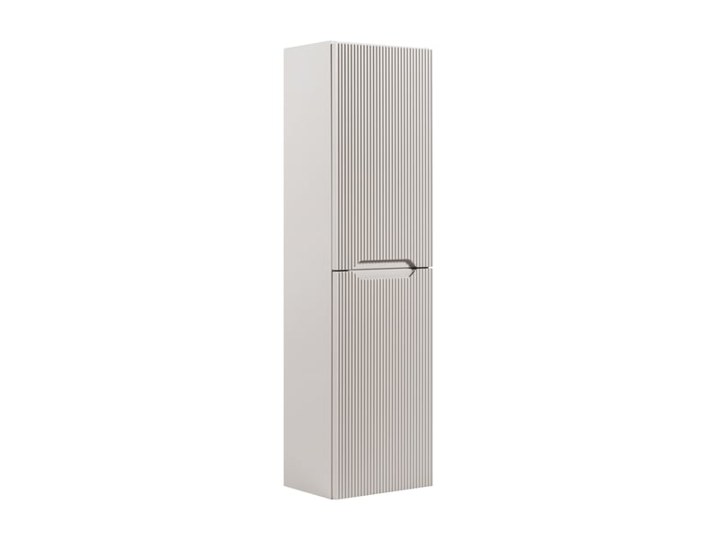 Ensemble double meuble sous vasque avec plan et colonne novo l.120 cm cachemire mat - Conforama W