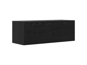 Meuble mural salon chêne noir 100 x 36,5 x 35 cm bois d'ingénierie shl9158