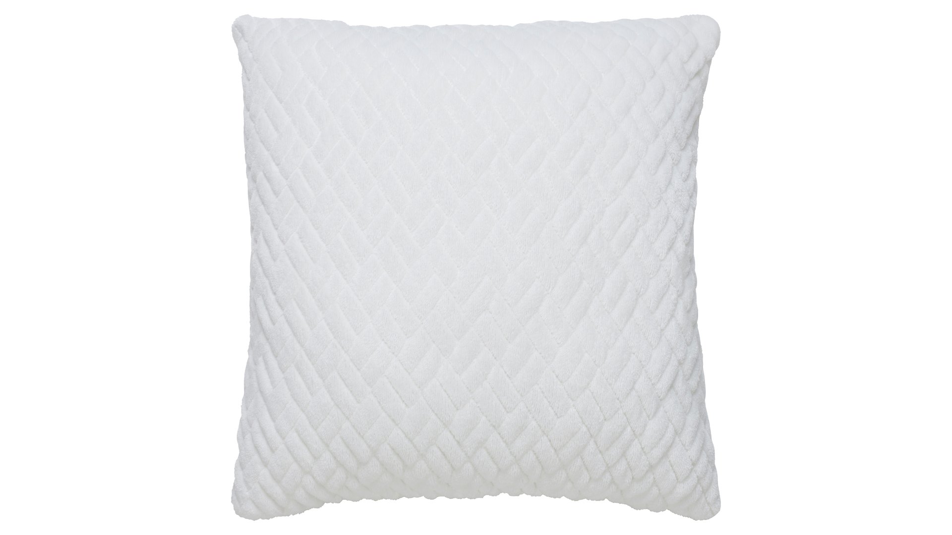 LOMOCO Coussin blanc 45 cm 45 cm LEXI Conforama