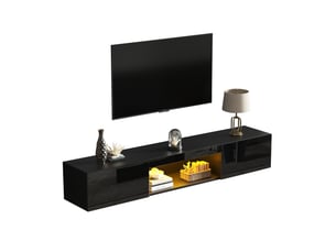 Meuble tv coloris noir 160 cm