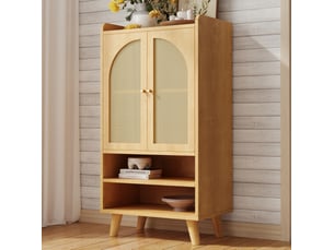 Buffet 2 porte(s)  0 tiroir(s) <strong>FLORAGRACE</strong> <strong></strong> - 60 cm coloris naturel 
