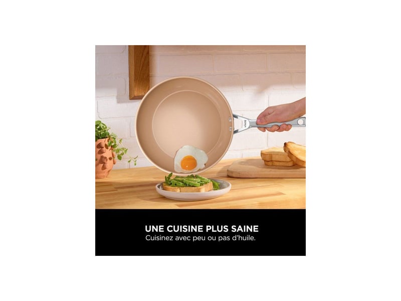  Sauteuse en ceramique 26 cm ceramiclock base induction intégrale NIN0622356318433 - Conforama B