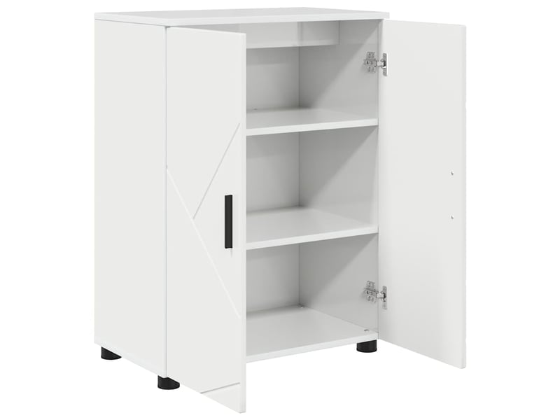 Cabinet de salle de bain, armoire salle de bain blanc brillant 60 x 35 x 80 cm cf65251 - Conforama E