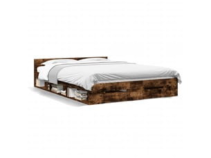 Lit 2 places 120x190cm    coloris marron