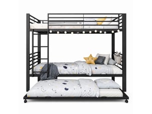 Lit superposé 90x200 cm <strong></strong>  <strong></strong> coloris noir