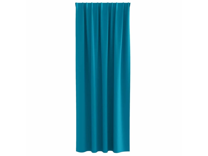  Lot de 2 rideaux occultants, rideaux black-out avec anneaux turquoise 225 x 140 cm cf44799  - Conforama D