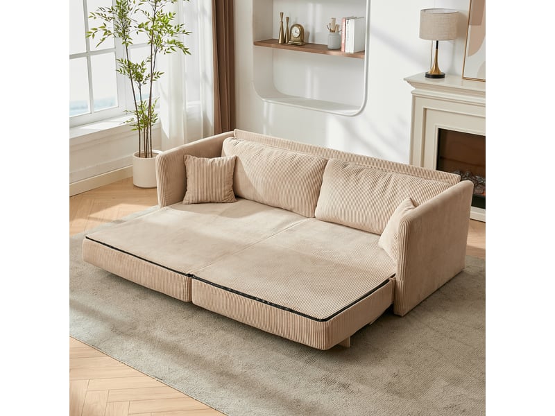  Canapé convertible, canapé-lit – en tissu, pour appartement, pour salon, pour bureau  - Conforama W