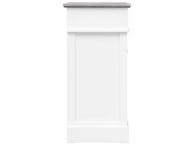  Meuble à chaussure, armoire à chaussures gris 50x28x58 cm bois de paulownia shl5525  - Conforama E