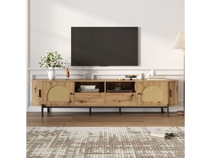 Meuble tv coloris blanc 49.5 cm   
